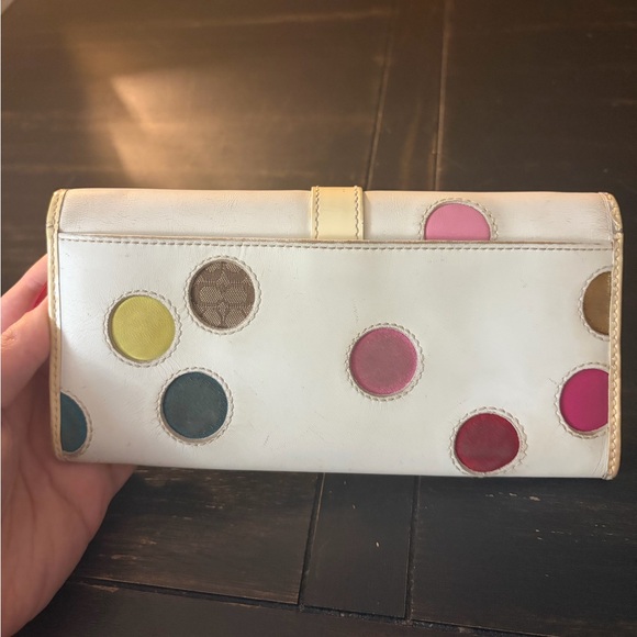 Rare Coach Polka Dot Wallet - Picture 4 of 11